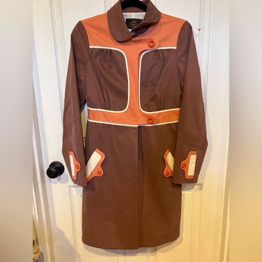 Tocca Mod Vintage Collared Longline Coat - image 6